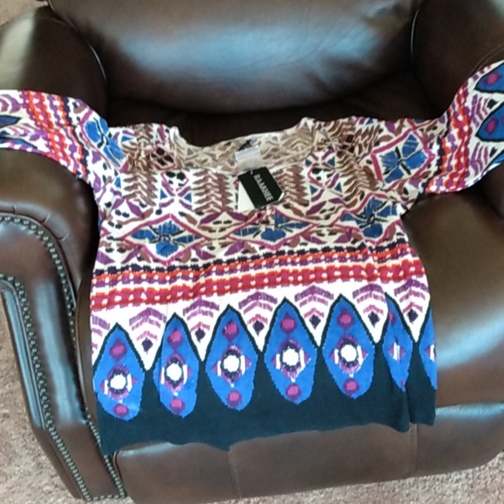 Xl,3/4 sleeve top. Raakhee brand,from vonmaur